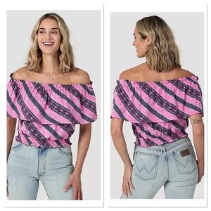 Wrangler Retro Candy Stripe Party Top